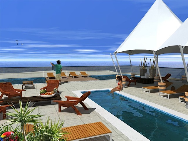 The Pacific rooftop